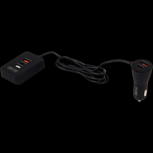 Încărcător Auto Rapid Re-load: Putere Maximă pentru Dispozitivele Tale în Mișcare - 5 Porturi USB (3xUSB-A, 2xUSB-C) + Încărcare Super-Rapidă