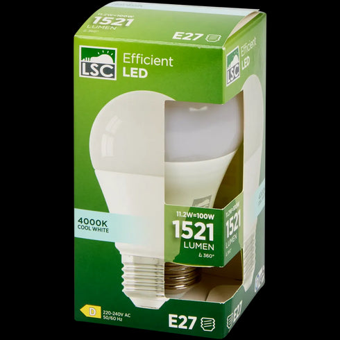 Bec LED E27 LSC - 15W, 1521 Lumeni, Alb Rece - Iluminare Eficientă și Calitativă