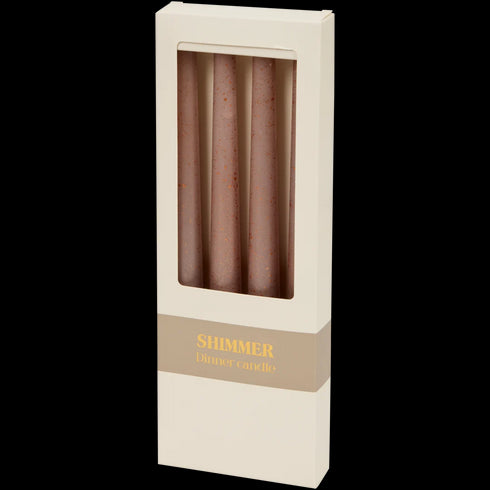 Lumânări de CINĂ cu Efect de Glitter - Set de 12 Bucăți - Lumini Elegante pentru Orice Ocazie