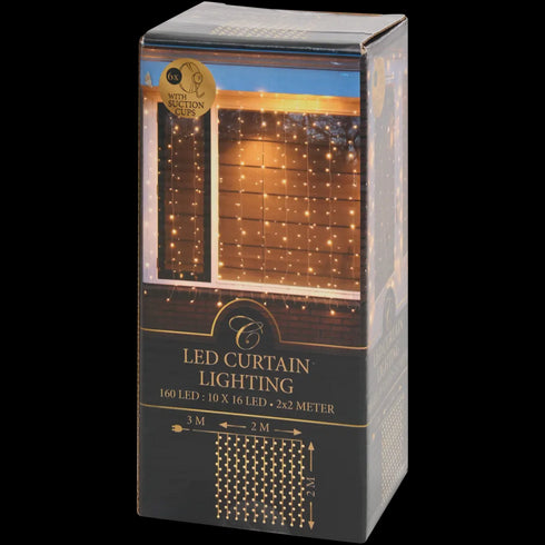 Perdea de Lumini LED - 160 LED-uri, 200x200 cm - Perfectă pentru Crăciun și Atmosferă