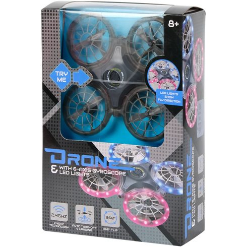 Mini-dronă - Jucărie Zburătoare Interactivă cu LED-uri