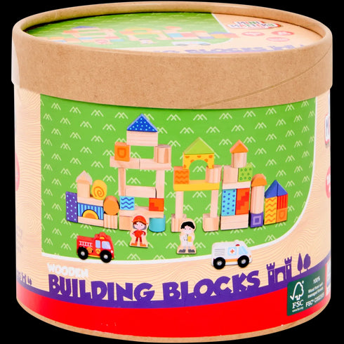 Blocuri de construit din lemn Mini Matters