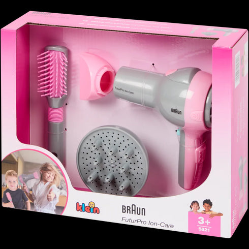 Set de joacă cu uscător de păr Klein-Toys Braun