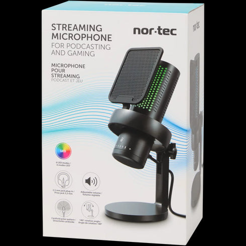 Microfon Profesional Nor-Tec pentru Streaming și Podcast - Calitate Audio Superioară