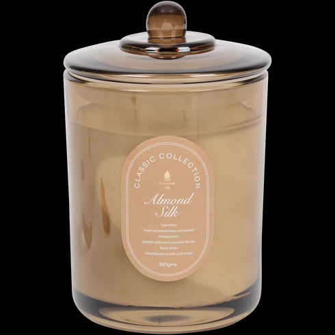 Lumânare Parfumată Premium cu Capac - Aromă Proaspătă și Ardere Prelungită (42h)