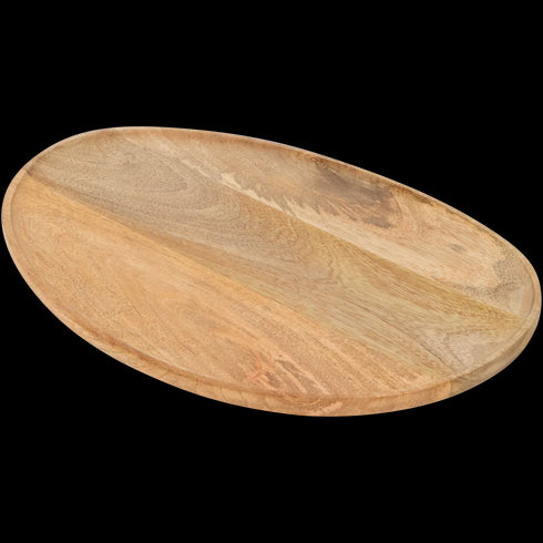 Suport Elegant din Lemn de Mango pentru Farfurii - 39cm - Stil Natural și Ecologic