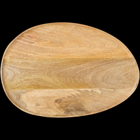 Suport Elegant din Lemn de Mango pentru Farfurii - 39cm - Stil Natural și Ecologic