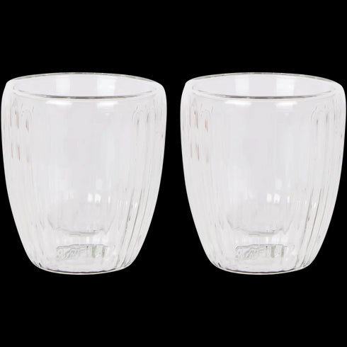 Set de 2 Pahare cu Pereți Dubli (100 ml) - Perfecte pentru Băuturi Reci sau Calde