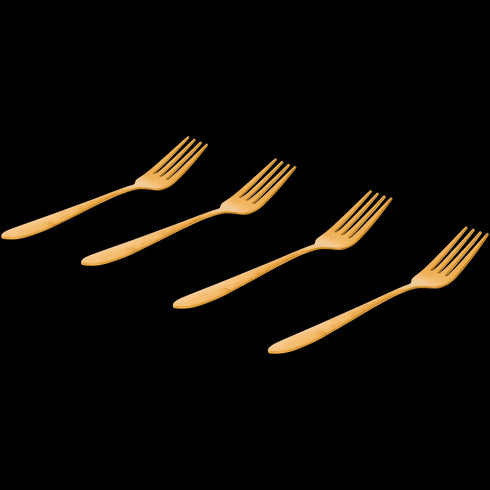 Furculițe Aurii Premium - Set de 4 Bucăți | Accesorii Masă Elegante