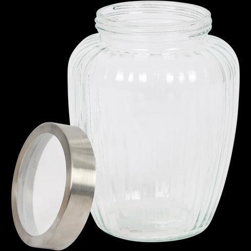 Recipient Elegant din Sticlă Ambition cu Capac Metalic - Perfect pentru Bucătăria Ta