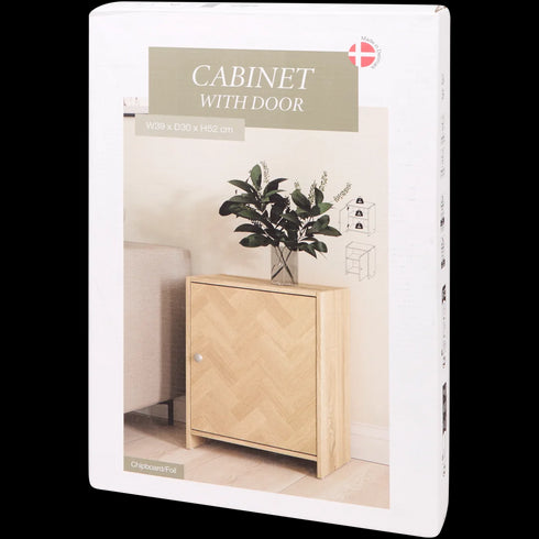 Dulap de Perete Elegant cu 1 Raft - Design Herringbone, Lemn FSC® Certificat