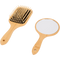 Set Oglindă și Perie de Bambus - Eleganță Naturală și Îngrijire Premium