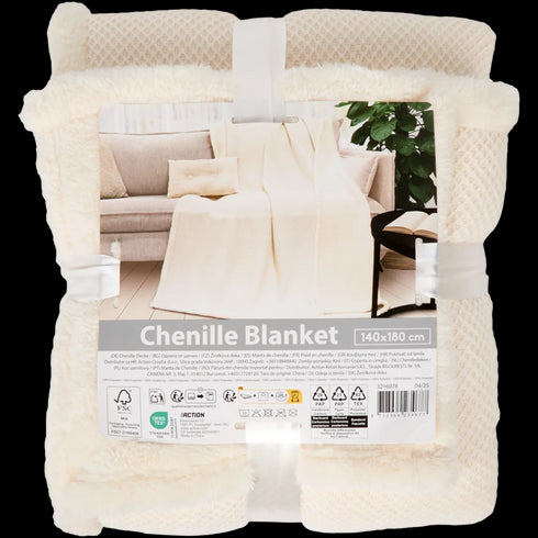 Pătură Pufoasă Chenille - Confort și Eleganță în Stil Românesc