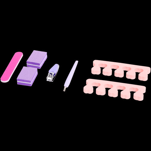 Set Profesional de Manichiură și Pedichiură - 8 Piese | Esențial pentru Acasă și Călătorii