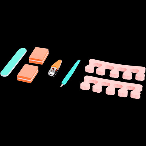 Set Profesional de Manichiură și Pedichiură - 8 Piese | Esențial pentru Acasă și Călătorii