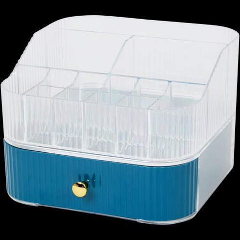 Organizator Profesional de Machiaj Premium cu Sertar și 13 Compartimente - Ideal pentru Frumusețea Ta