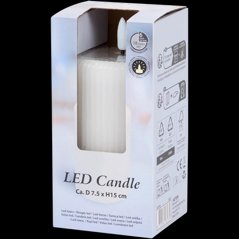 Lumânare LED Decorativă cu Timer - Lumină Caldă, Sigură și Elegantă