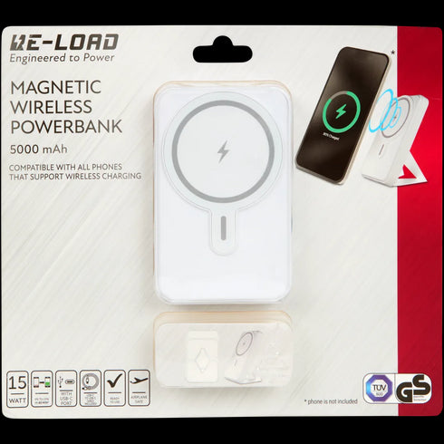 Baterie Externă Magnetică Wireless Re-Load - Putere 15W, Design Elegant în Diverse Culori