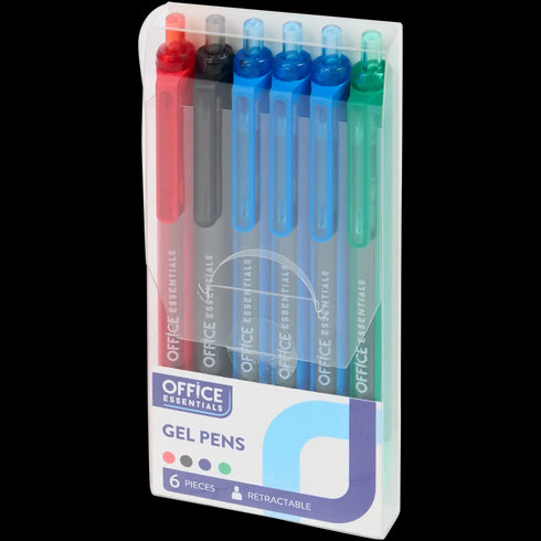 Pixuri cu Gel Office Essentials - Set de 6 Culori Vibrante pentru Birou și Școală