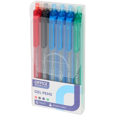 Pixuri cu Gel Office Essentials - Set de 6 Culori Vibrante pentru Birou și Școală