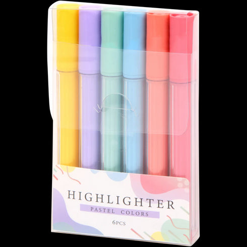 Set de Markere Pastelate - 6 Culori Vibrante - Ideale pentru Școală și Birou
