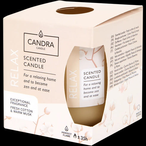 Lumânare Parfumată Elegantă Candra în Cutie Cadou - Relaxare și Arome Premium