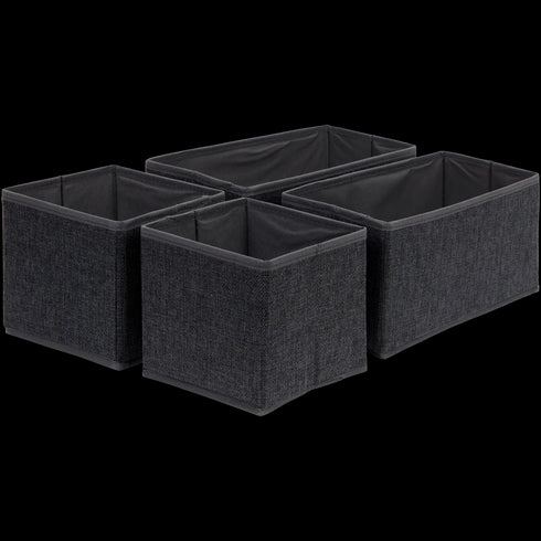 Set de 4 Coșuri de Depozitare Elegante - Soluția Ideală pentru Organizarea Casei Tale