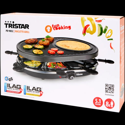 Grătar Raclette Tristar pentru 8 Persoane - Petreceri Gourmet în România