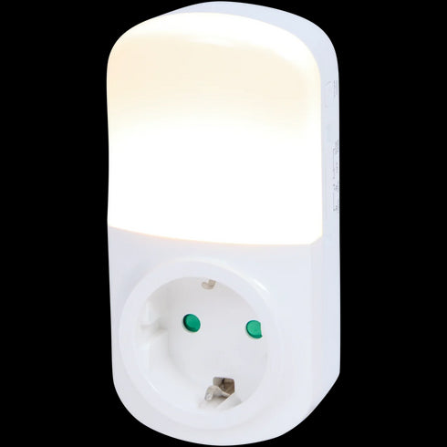 Ștecher Adaptor Inteligent cu Lumină de Veghe - Iluminare Ambientală Personalizată