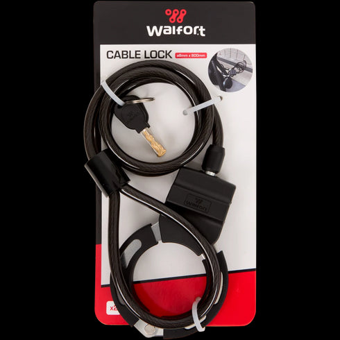 Încuietoare Robustă cu Cablu Walfort - Securitate Maximă pentru Bicicleta Ta