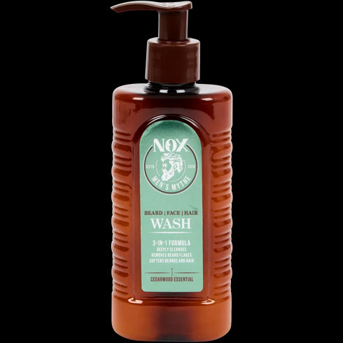 Gel de Curățare Multifuncțional 3-în-1 Nox: Pentru Față, Barbă și Păr - Îngrijire Completă