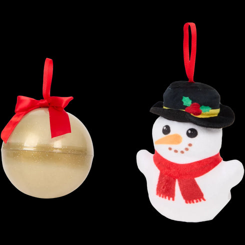 Glob cu surpriză de agățat ca decorațiune de Crăciun