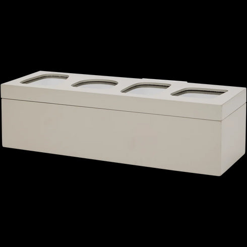 Cutie de Depozitare Elegantă din Lemn Certificat FSC® cu 4 Compartimente - Soluția Perfectă pentru Organizare