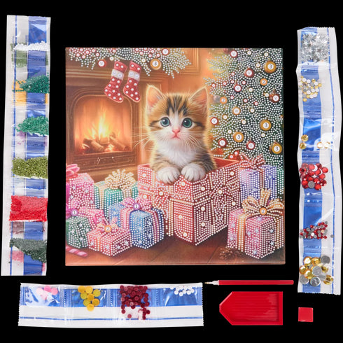 Tablou Diamant Mozaic Crăciun - Perfect pentru Cadouri și Decoratiuni de Sărbători