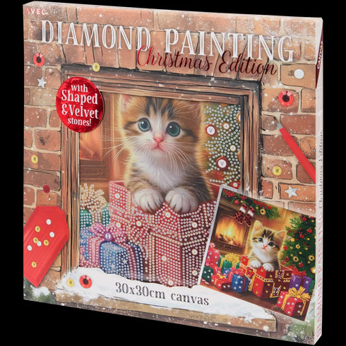 Tablou Diamant Mozaic Crăciun - Perfect pentru Cadouri și Decoratiuni de Sărbători