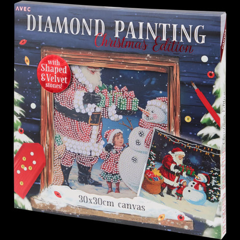 Tablou Diamant Mozaic Crăciun - Perfect pentru Cadouri și Decoratiuni de Sărbători