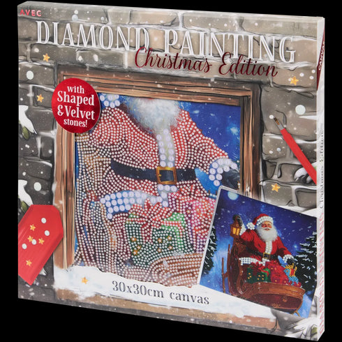 Tablou Diamant Mozaic Crăciun - Perfect pentru Cadouri și Decoratiuni de Sărbători
