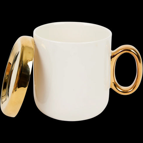 Cană Elegantă cu Capac - Ideală pentru Cafea și Ceai (300ml) - Disponibilă în Diverse Culori - ACTION