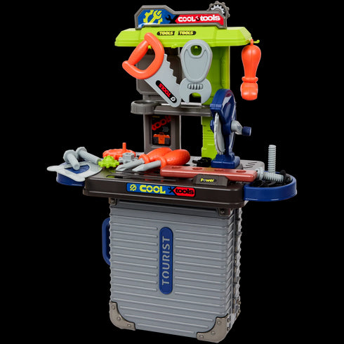 Banc de scule în valiză de jucarie, Model Gri