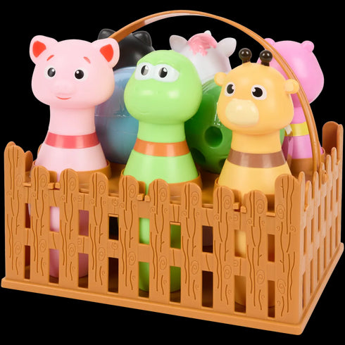 Set de bowling cu animale