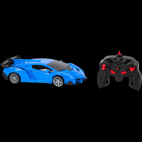 Mașinuță Transformer 2-in-1 cu Telecomandă și Lumini - Jucărie Interactivă pentru Copii