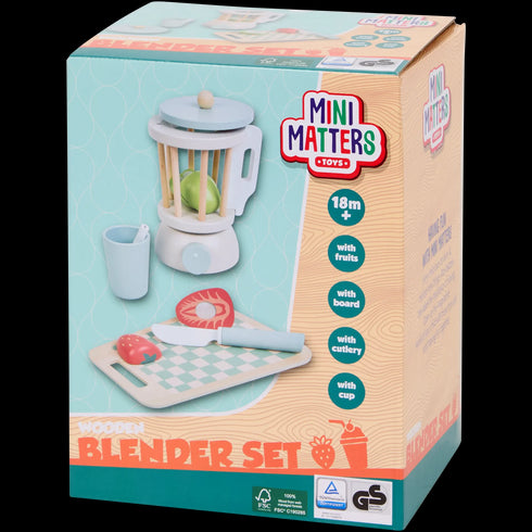 Mixer de jucarie din lemn Mini Matters 11 piese
