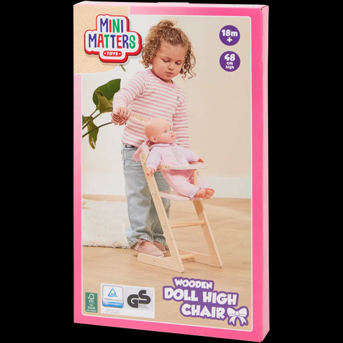 Scaun din lemn pentru păpuși Mini Matters