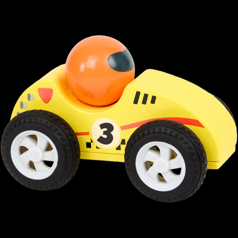 Mașinuță de curse din lemn - Mini Matters - Jucărie Educativă și Distractivă