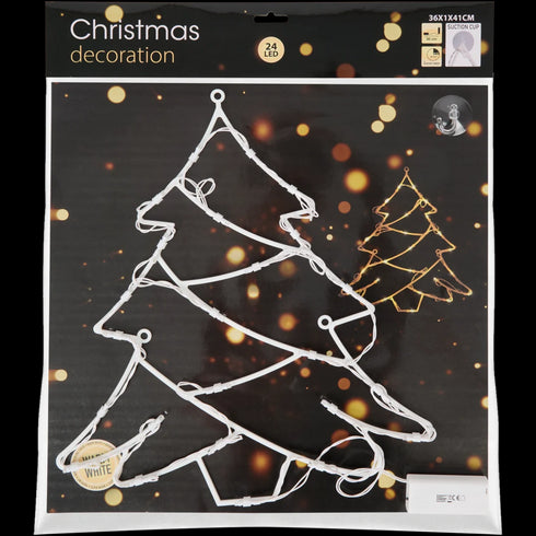 Decoratiune Luminoasa de Craciun, 24 LED-uri, cu Temporizator - DailyPlus Partner