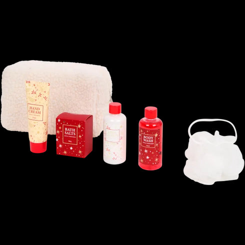 Geantă Elegantă de Toaletă cu Arome de Măr și Scorțișoară - Set Complet de Îngrijire Personală