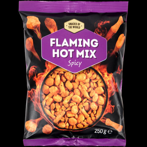 Snacks of the World Flaming Hot Mix Picant - Gustări Crocante și Aromate (250g)