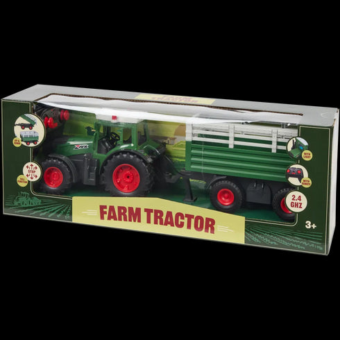 Tractor Teleghidat cu Telecomandă și Remorcă Basculantă - Jucărie Educativă și Distractivă