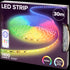 Bandă LED Eurodomest - Iluminat Ambiental RGBW, 30 metri, 1400 lumeni - Control prin Telecomandă