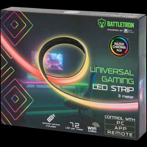 Bandă LED RGB Universală pentru Gaming Battletron - Iluminare Imersivă